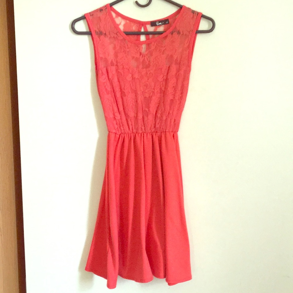 Coral dress
